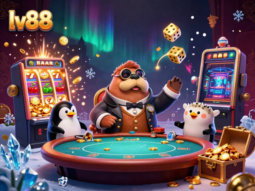 Experience thrilling casino action at lv88 with a walrus poker game and dynamic jackpot explosion.