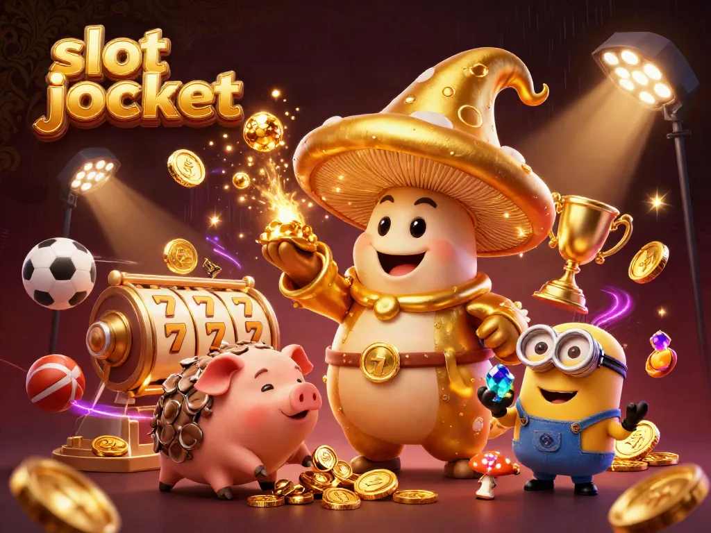 Experience the thrill of slot jackpot wins with magical characters and vibrant casino elements.