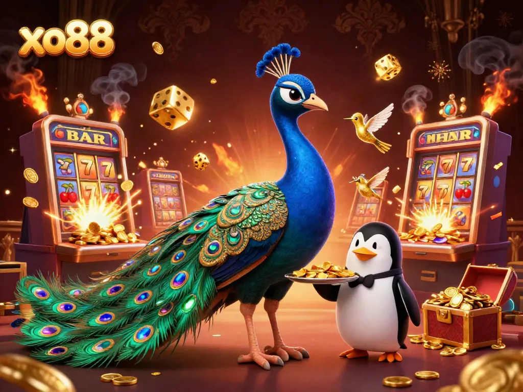 Engage with exciting gaming at xo88, featuring colorful casino elements and charming characters.